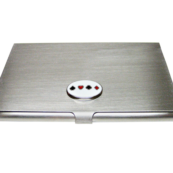 Gambling Card Suits Business Card Holder